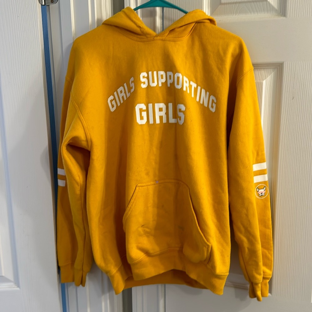 "Girls Supporting Girls" sweatshirt Adelaine merch